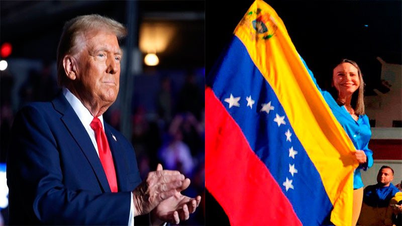 Recibirá Donald Trump a María Corina Machado este jueves en la Casa Blanca